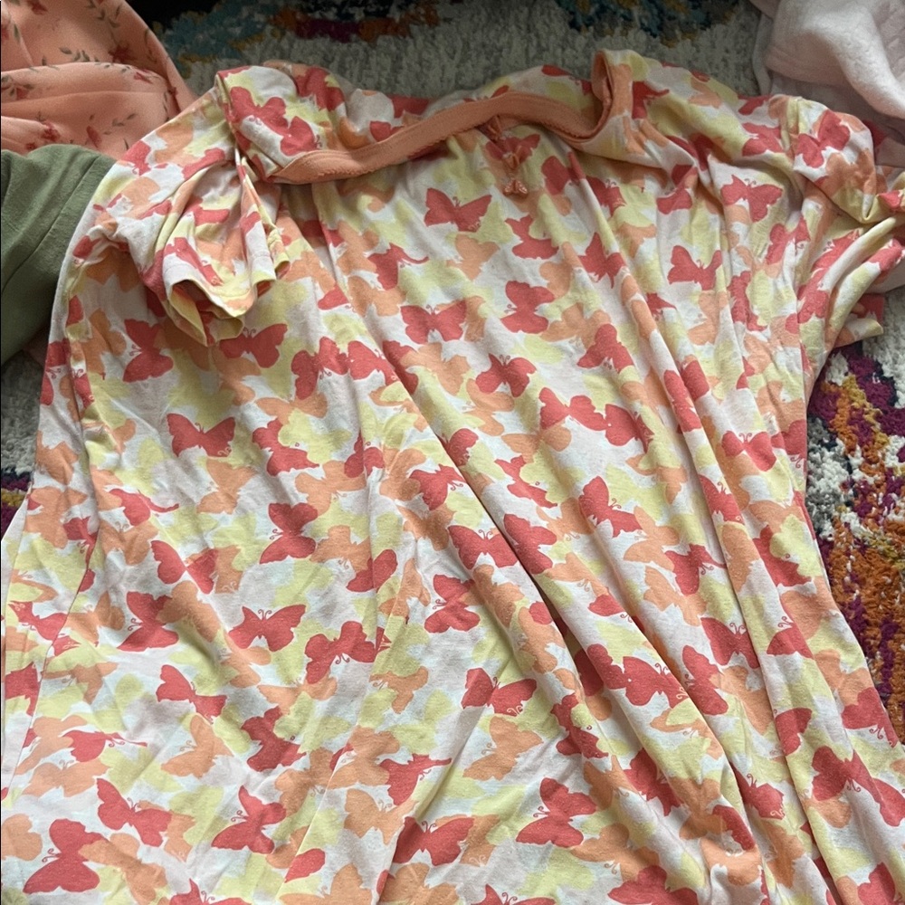 Butterfly Print Women's Pajama dress
